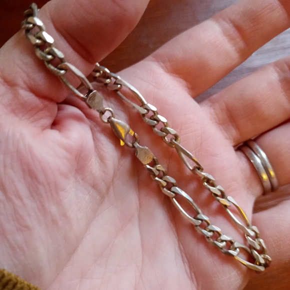 Sterling silver unisex bracelet from Italy. - Picture 2 of 2